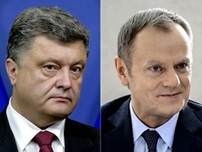 Порошенко и Туск. Фото: president.gov.ua